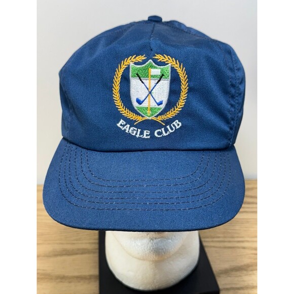 Vintage Eagle Club Golf Golfing Snapback‎ Hat Cap USA - Picture 1 of 8